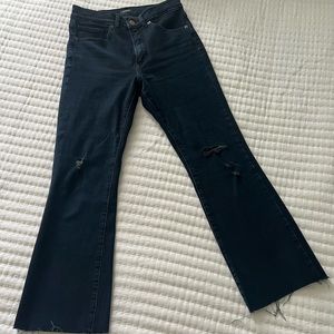 Express cropped flare jeans 👖